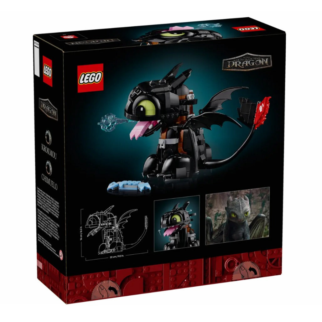 A Photo Of LEGO Icons How to Train Your Dragon: Toothless 784 Pieces - 10375