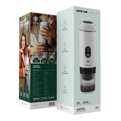 A Photo Of Green Lion Coffee Maker GNCFCFGL05WH - 20 Bar Pump, White