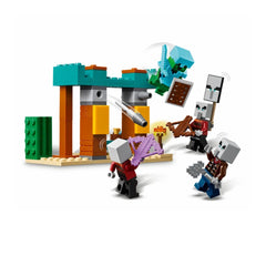A Photo Of LEGO Minecraft The Illager Desert Patrol 105 Pieces - 21267