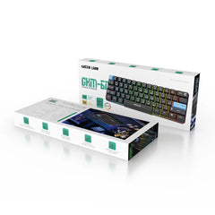 A Photo Of Green Lion GKM-60 Wired Gaming Keyboard - RGB Backlight, Black - GNGKM60KEYBK