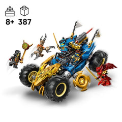 A Photo Of LEGO Jay's Transforming Car - 387 Pieces - 71856