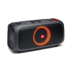 A Photo Of JBL PartyBox On-The-Go with Dual Wireless Mics - Portable Bluetooth Speaker with Light Show and Karaoke Function