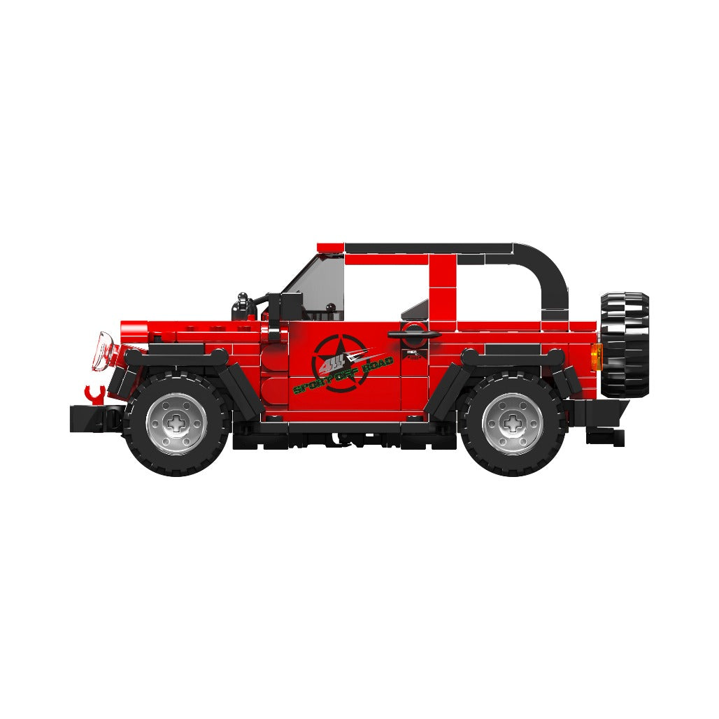 A Photo Of Mould King 27058S Wrangler Off-road Vehicle Building Toy Set - 453 Pieces - 27058