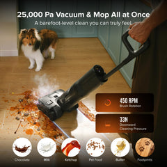 A Photo Of Roborock F25 Steam Series Wet Dry Vacuum Mop, 356°F Cordless Steam Cleaner