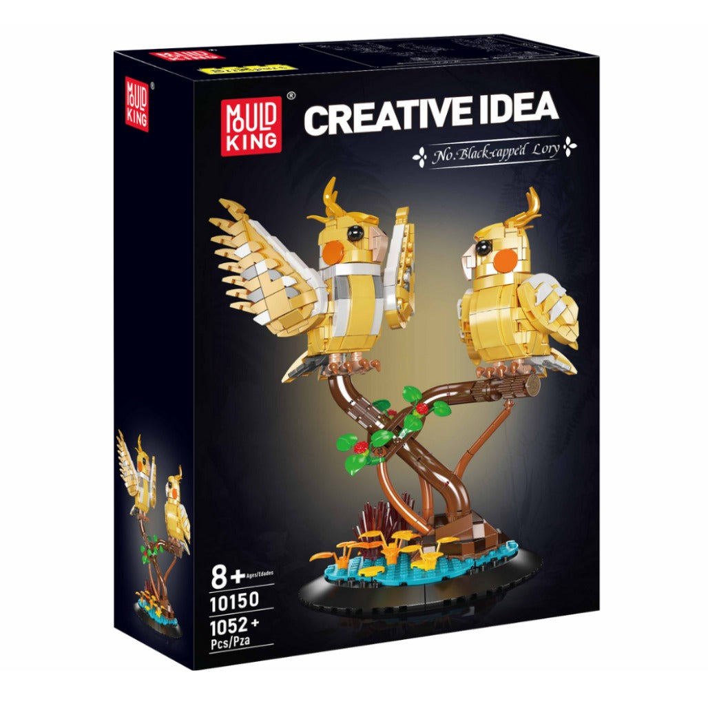 A Photo Of Mould King Black-Capped Lory Building Toy Set - 1052 Pieces - 10150