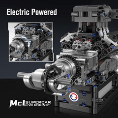 A Photo Of Mould King Motorized Turbocharged V8 Engine Building Toy Set - 737 Pieces - 10206
