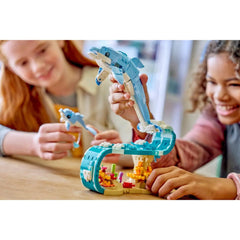 A Photo Of LEGO Creator 3-in-1 Sea Animals: Beautiful Dolphins 542 Pieces - 31385