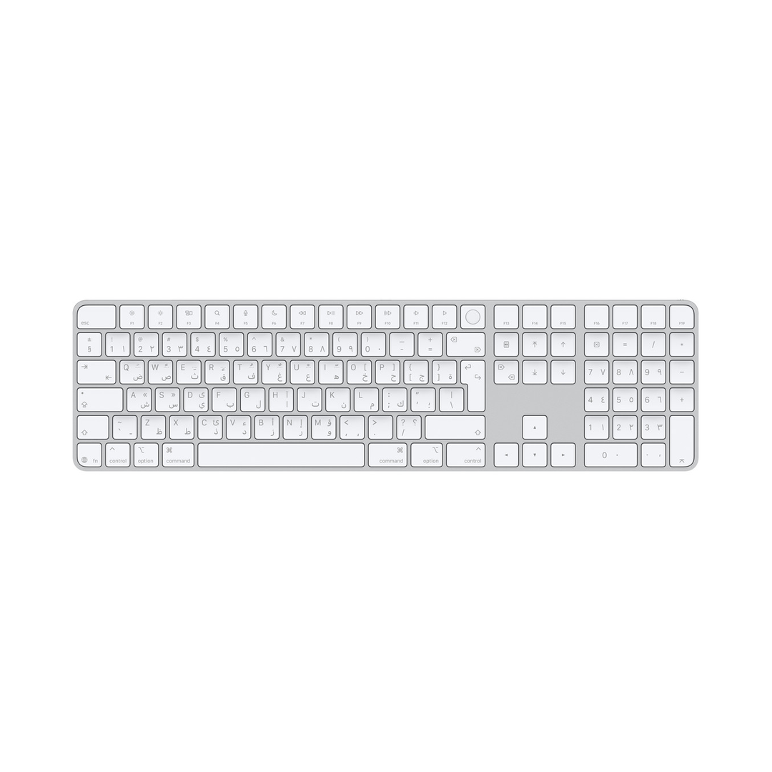 A Photo Of Apple Magic Keyboard with Touch ID and Numeric Keypad for Mac (USB-C) - Arabic