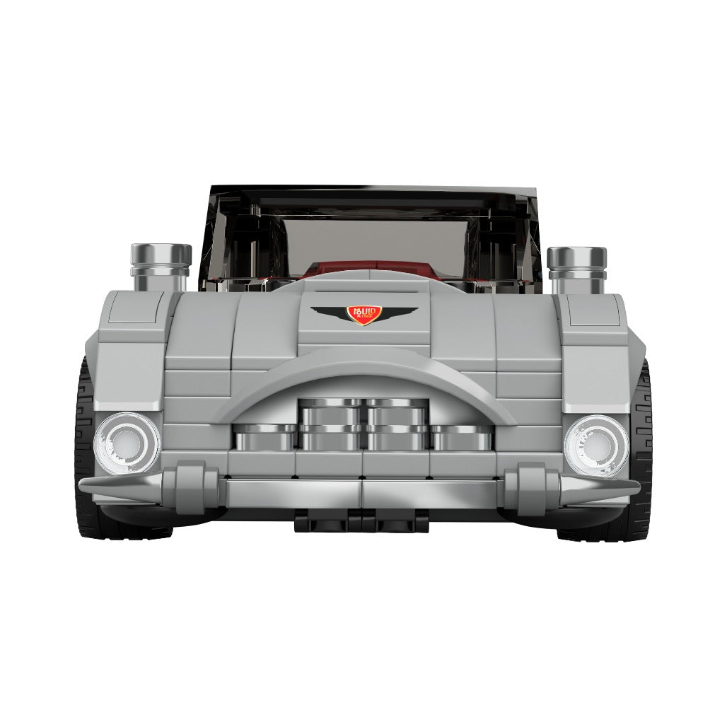 A Photo Of Mould King 27050S Silver Martin 007 Supercar Building Toy Set - 348 Pieces - 27050
