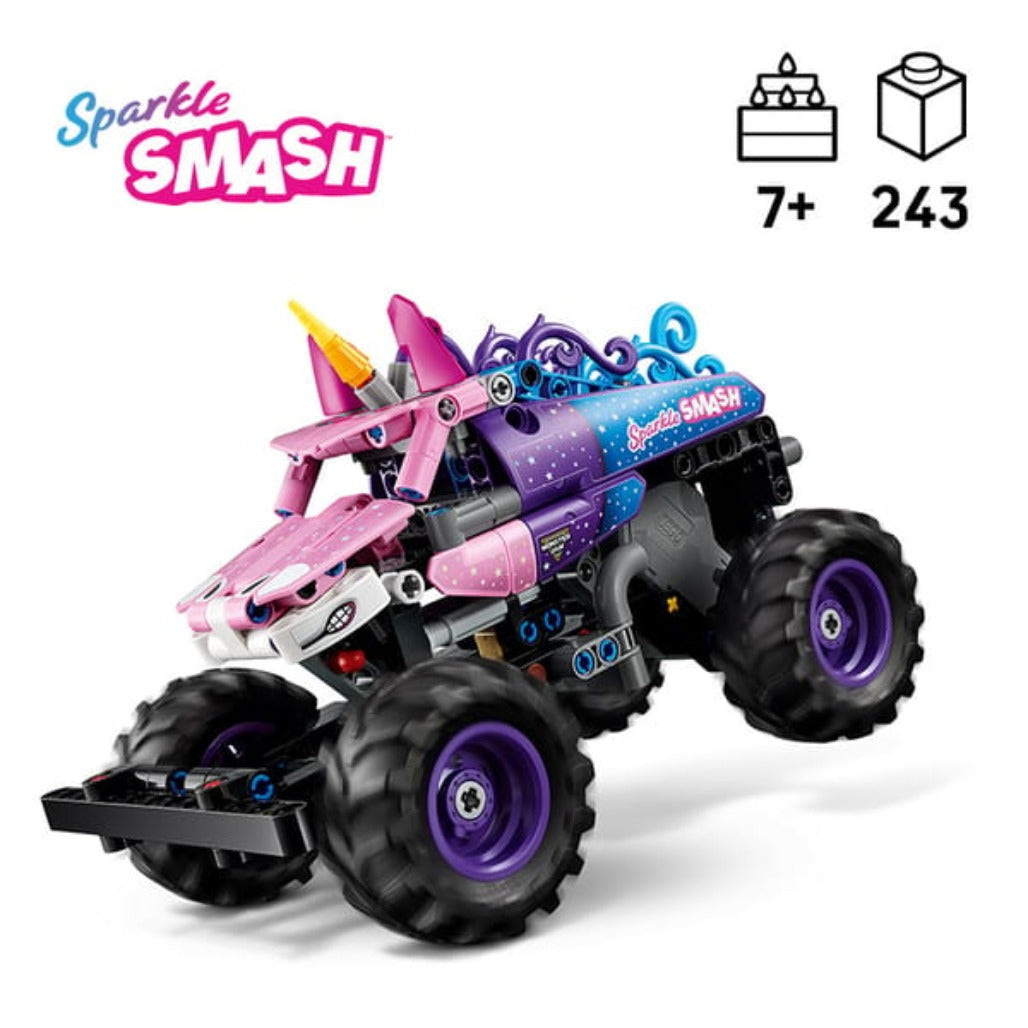 A Photo Of LEGO Monster Jam™ Sparkle Smash™ Pull-Back - 243 Pieces - 42220