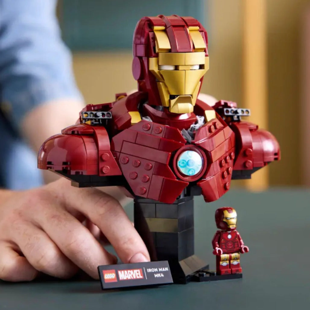 A Photo Of LEGO Marvel Iron Man MK4 Bust 436 Pieces - 76327
