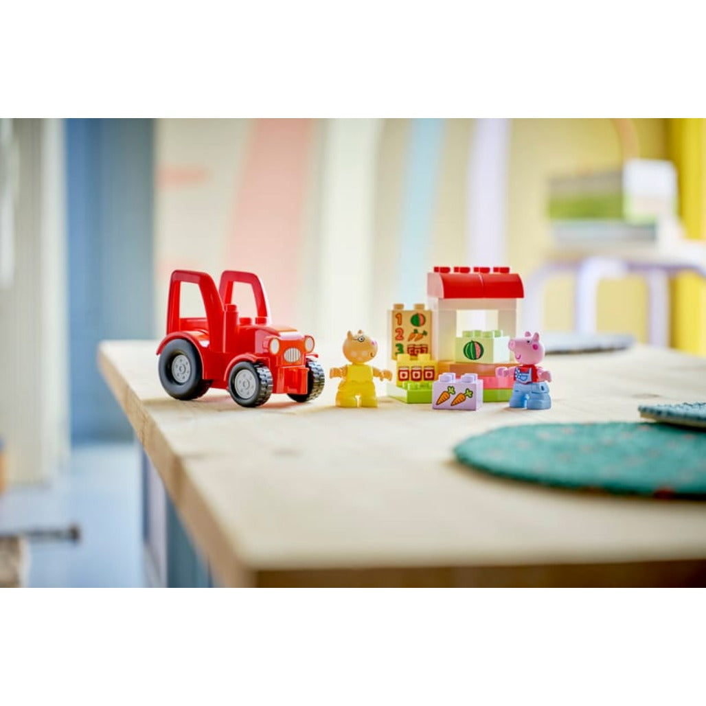 A Photo Of LEGO Tractor and Market - 18 Pieces - 10468