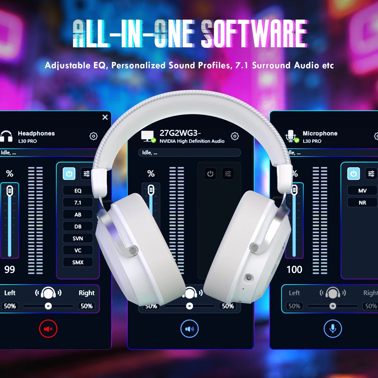 A Photo Of ATTACK SHARK L30 Pro - Wireless Gaming Headset