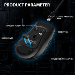 A Photo Of ATTACK SHARK X5 Wireless Gaming Mouse