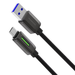A Photo Of Powerology USB-A to USB-C Cable PCABXGH122BK - 12W 1.2m, Black