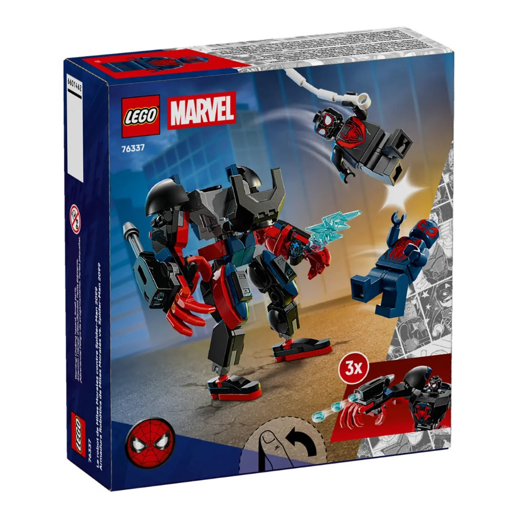 A Photo Of LEGO Marvel Miles Morales Mech vs. Spider-Man 2099 - 135 Pieces - 76337