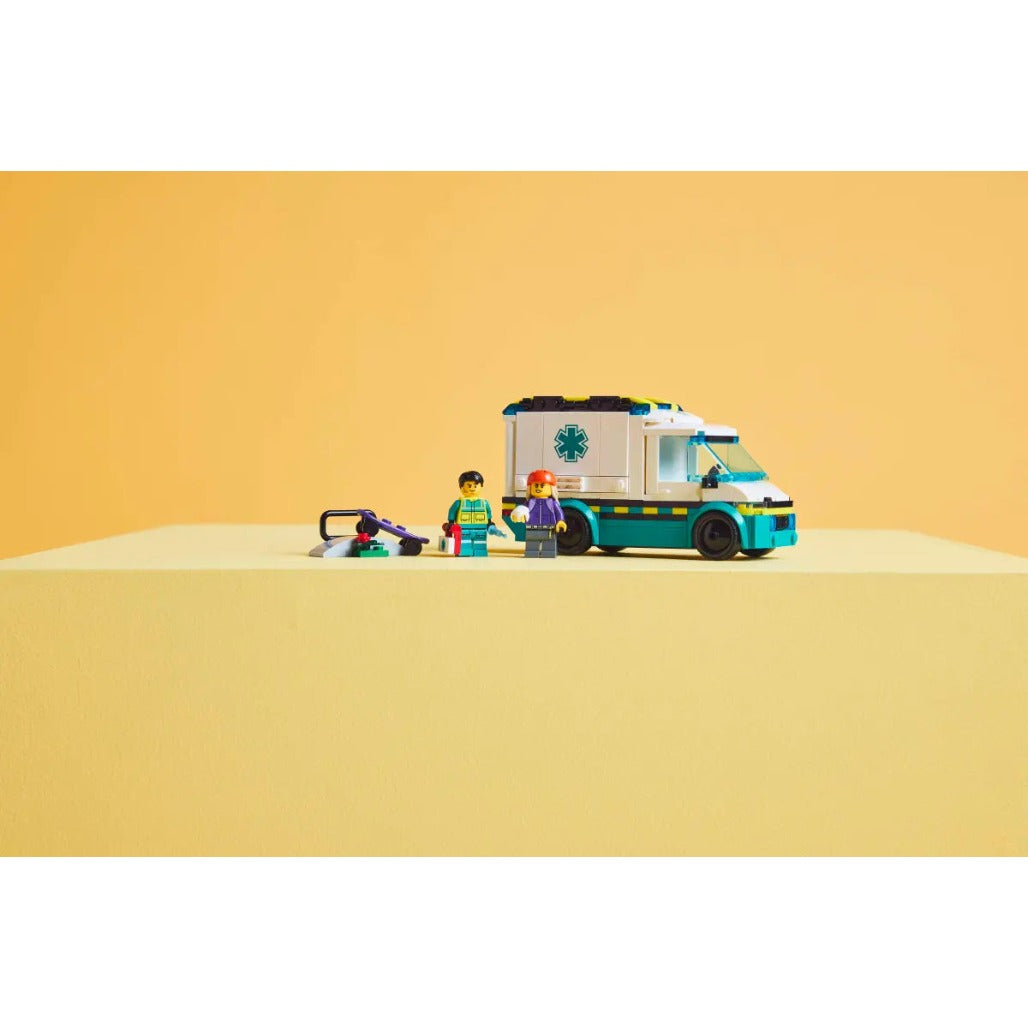 A Photo Of LEGO City Emergency Ambulance 184 Pieces - 60451