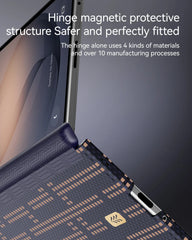 A Photo Of Raptic Aramid Skin Pro Slim Magnetic Case for Galaxy Z Fold8/Z Fold8 Ultra - Grid Wisdom