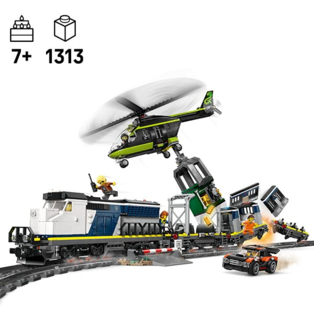 A Photo Of LEGO Police Train Heist - 1313 Pieces - 60508