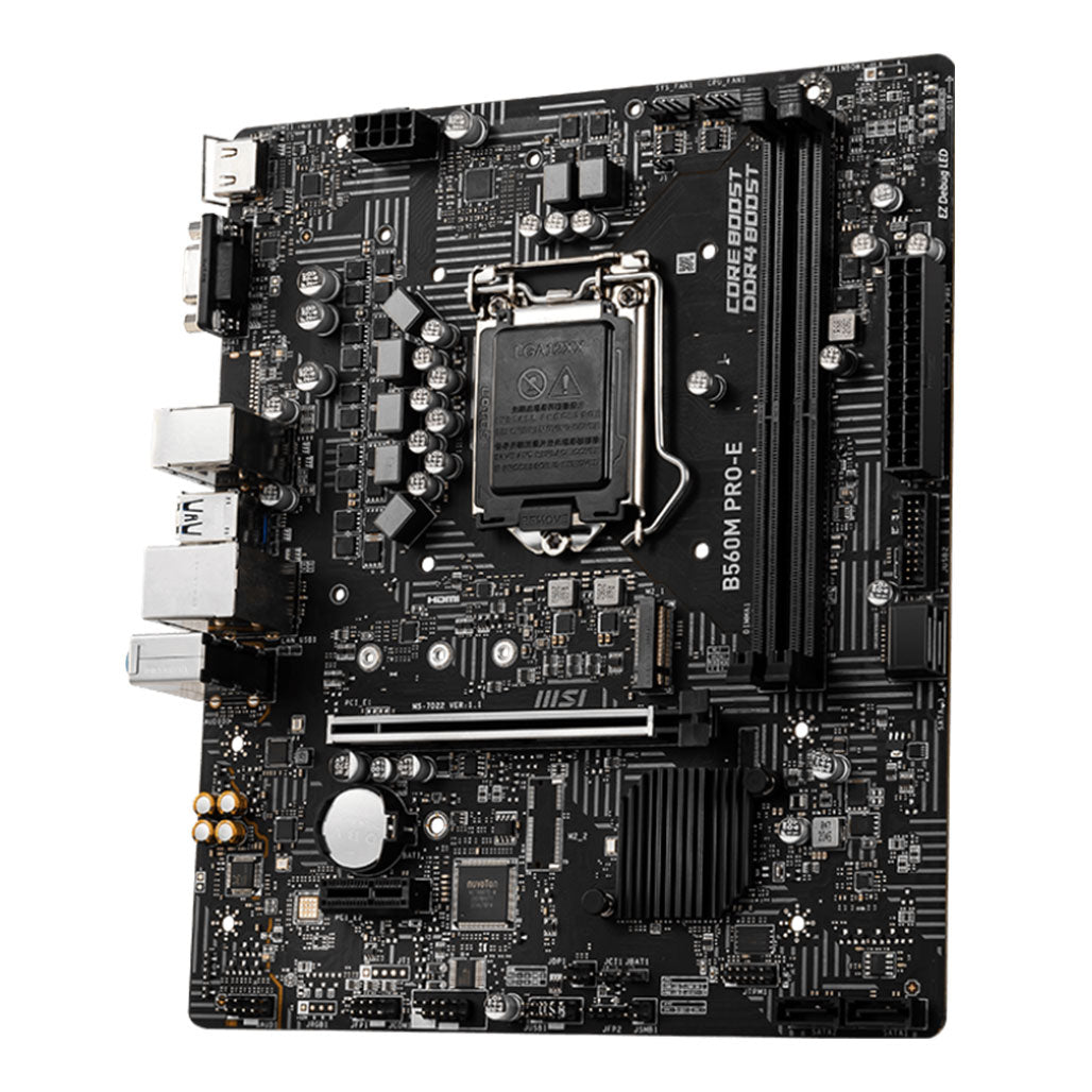 A Photo Of MSI B560M PRO-E Motherboard - 911-7D22-074 | High Performance and Efficient Connectivity