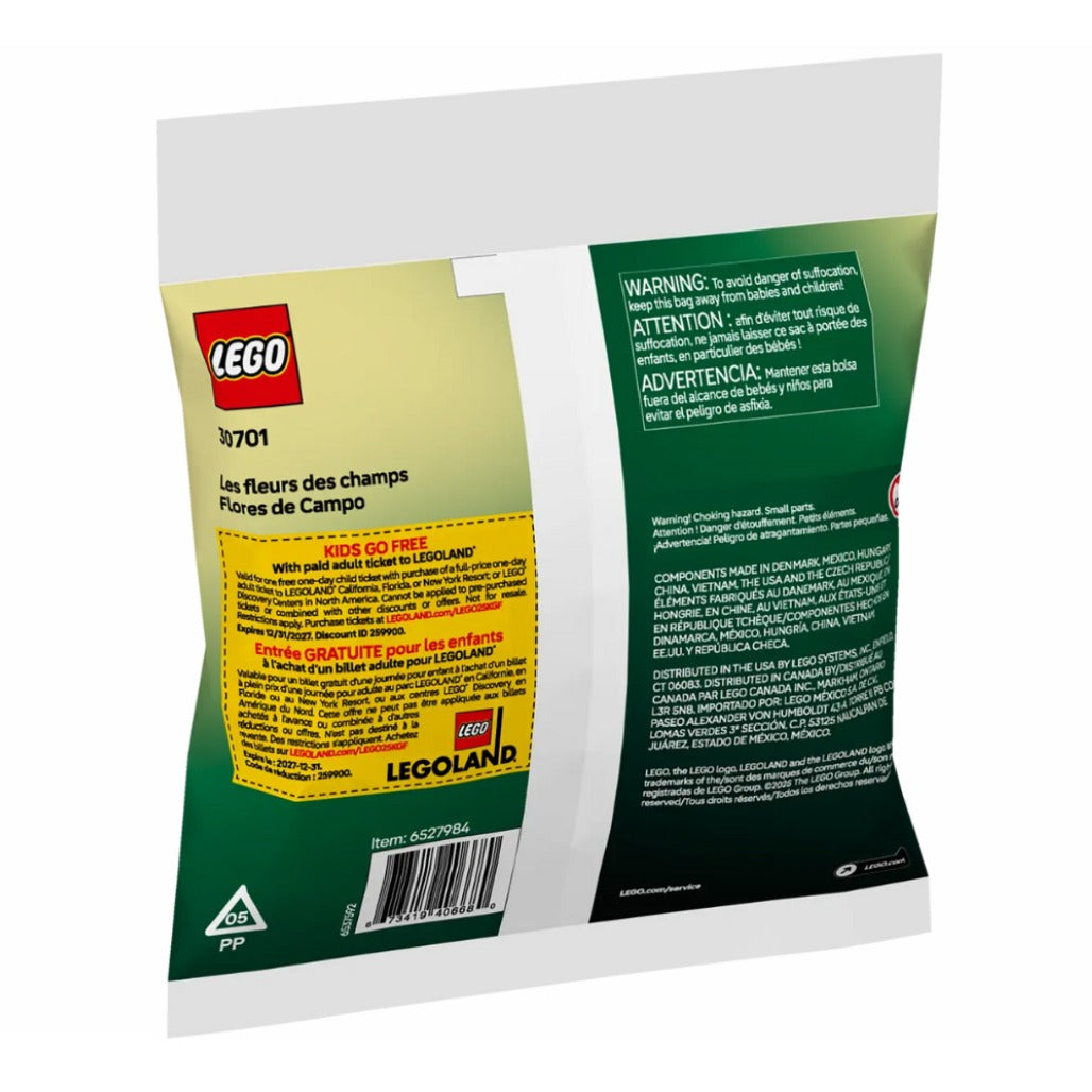 A Photo Of LEGO Botanicals Field Flowers 77 Pieces - 30701