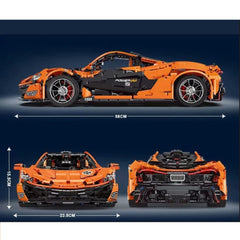 A Photo Of Mould King McLaren P1 Volcano Yellow Building Toy Set - 3228 Pieces - 13090S