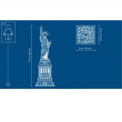 A Photo Of LEGO Architecture Statue of Liberty 1685 Pieces - 21042