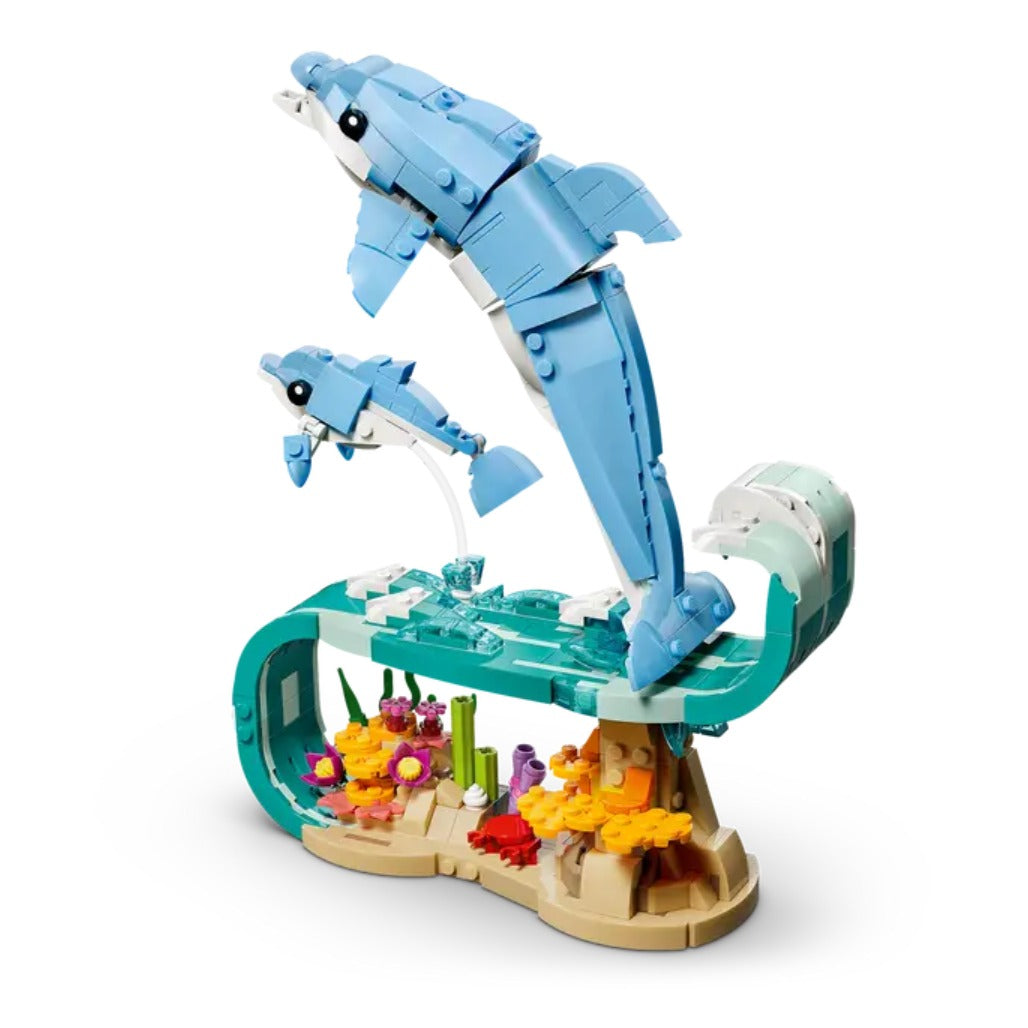 A Photo Of LEGO Creator 3-in-1 Sea Animals: Beautiful Dolphins 542 Pieces - 31385
