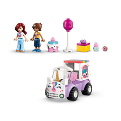 A Photo Of LEGO Unicorn Cake Delivery Car - 67 Pieces - 42675
