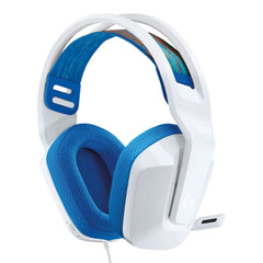 A Photo Of Logitech G335 Wired Gaming Headset - Lightweight, Adjustable, with 40mm Drivers - White - 981-001018