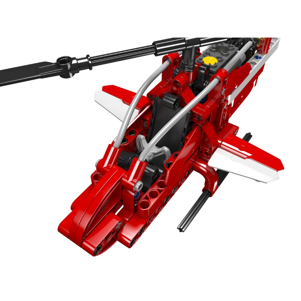 A Photo Of Mould King Rescue Helicopter Building Toy Set - 266 Pieces - 24022