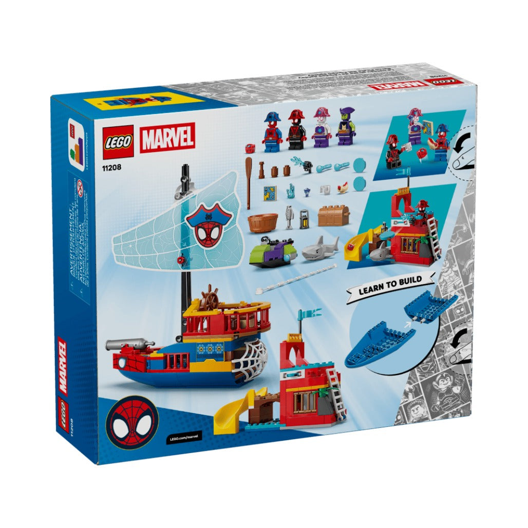A Photo Of LEGO Team Spidey Pirate Ship - 201 Pieces - 11208