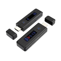 A Photo Of Powerology VELINK Wireless HDMI Transmitter & Receiver, Full HD 1080P, 50m Range, 5.8GHz Signal - Black