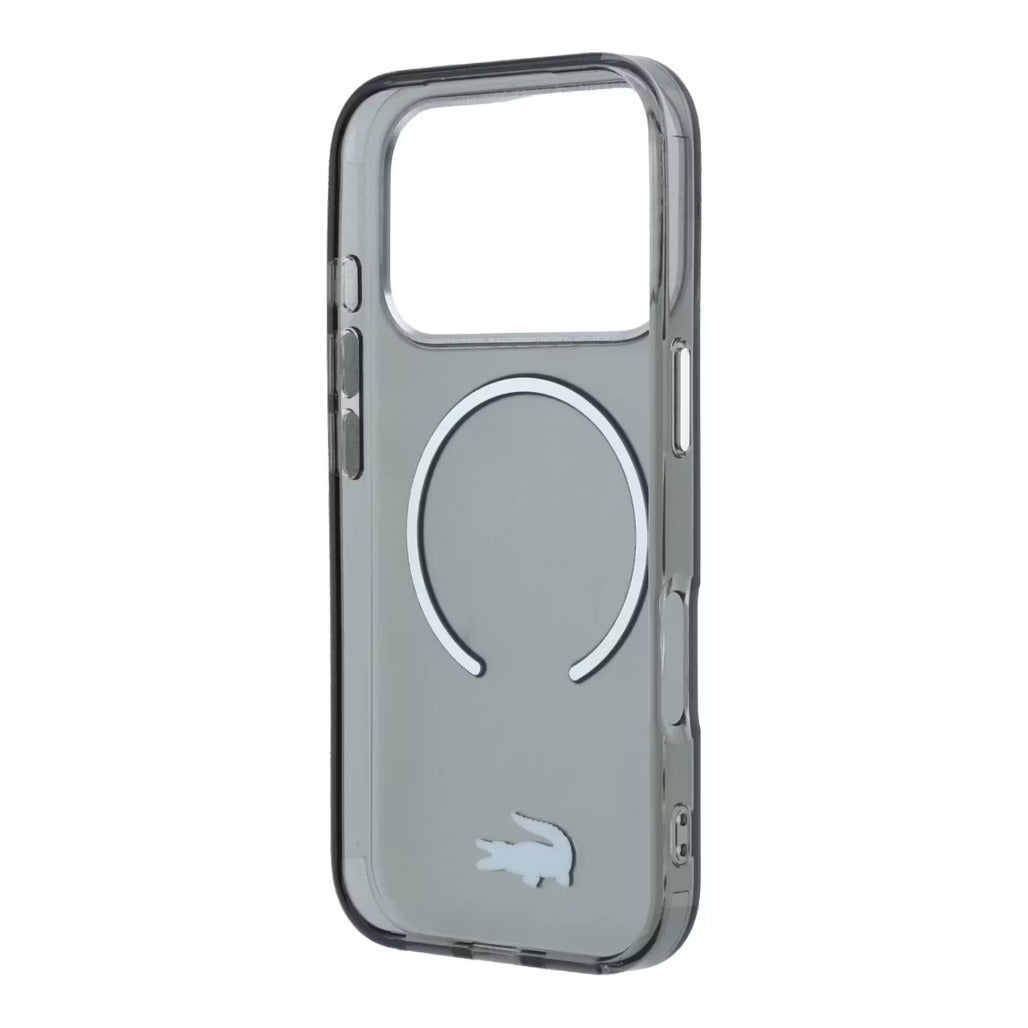 A Photo Of Lacoste iPhone 18 Pro Max MagSafe Case IML Smoked Matte Frosted Finish Hard Cover, Scratch Resistant