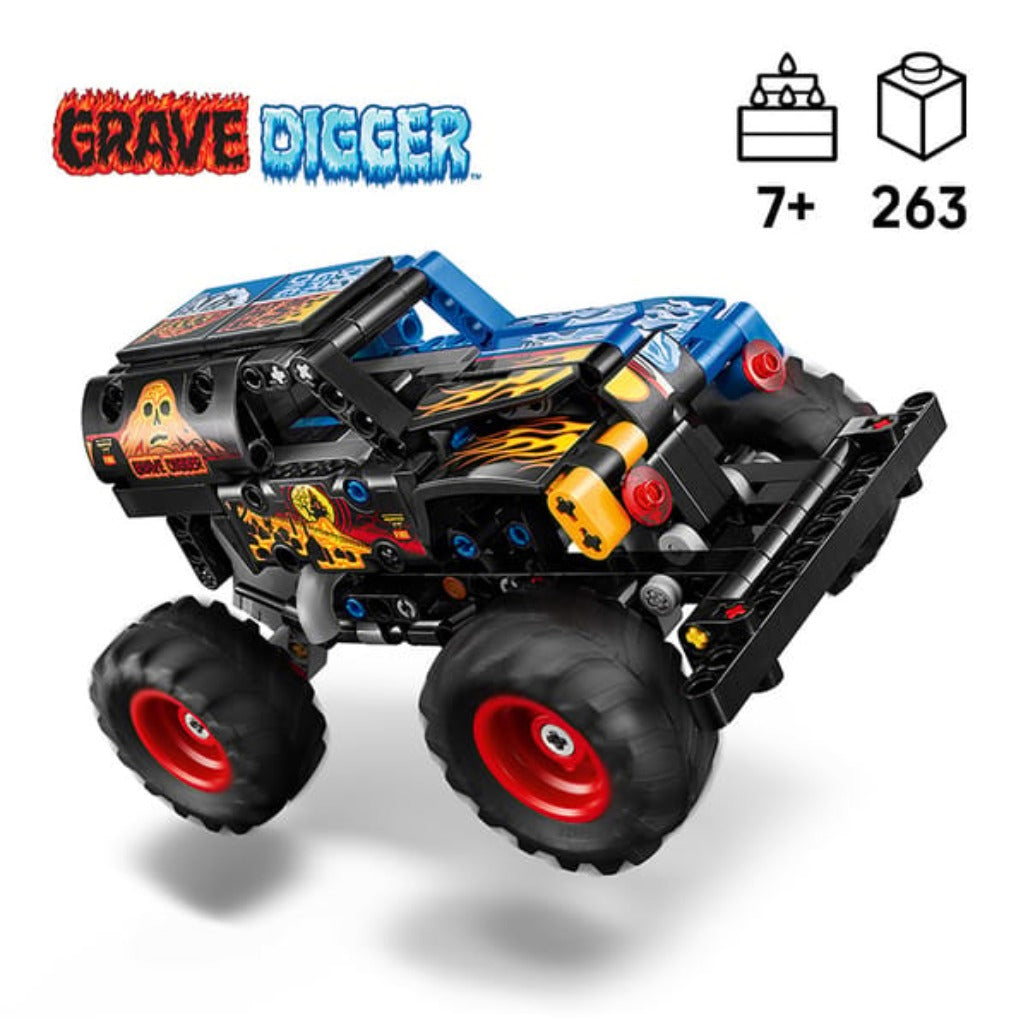 A Photo Of LEGO Monster Jam™ Grave Digger™ Fire and Ice - 263 Pieces - 42219