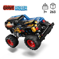 A Photo Of LEGO Monster Jam™ Grave Digger™ Fire and Ice - 263 Pieces - 42219