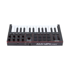 A Photo Of AKAI Professional MPK Mini IV MIDI Keyboard Controller - Black