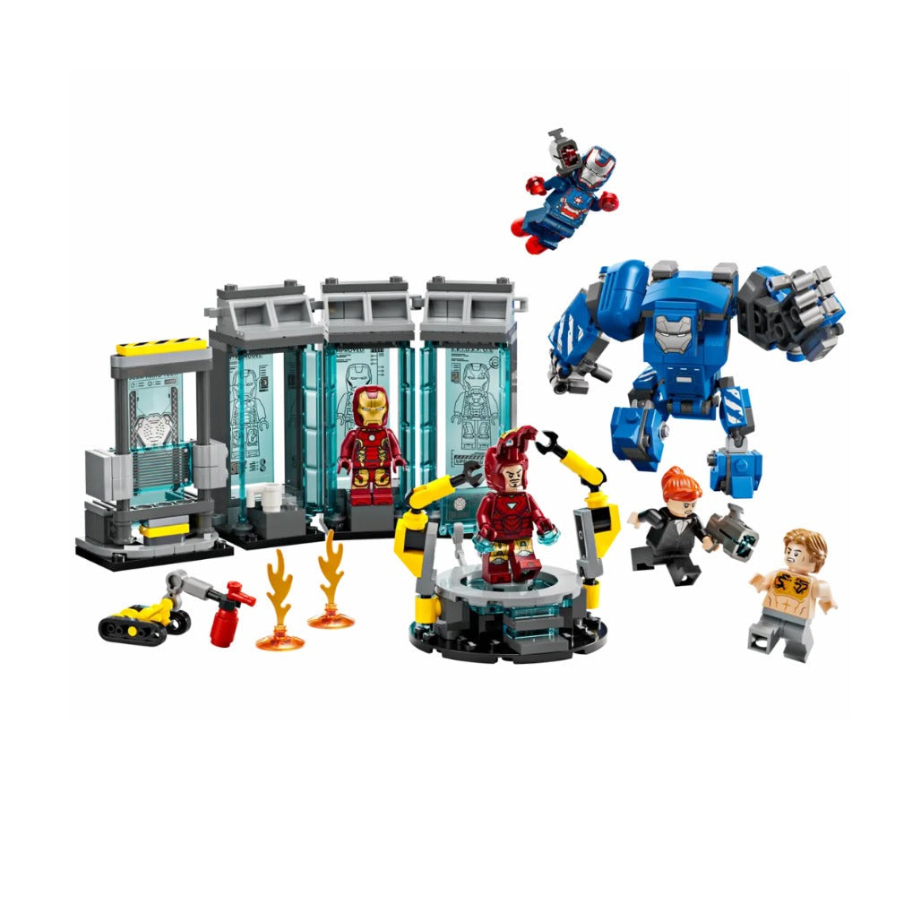 A Photo Of LEGO Marvel Iron Man's Laboratory: Hall of Armor 384 Pieces - 76315