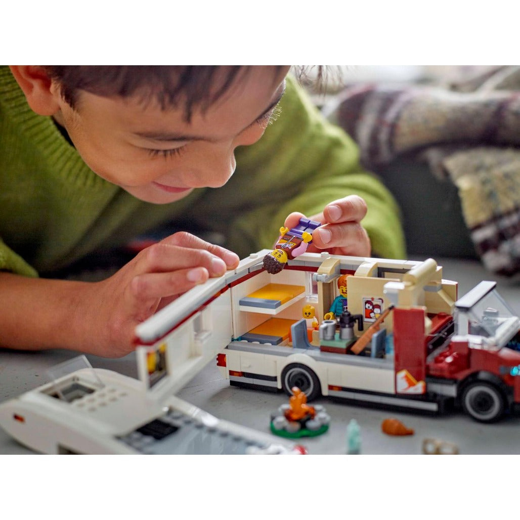 A Photo Of LEGO City Holiday Adventure Camper Van 385 Pieces - 60454