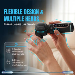 A Photo Of Powerology FLEXFORCE Cordless Muscle Massager, PWHXRB510BK - Black