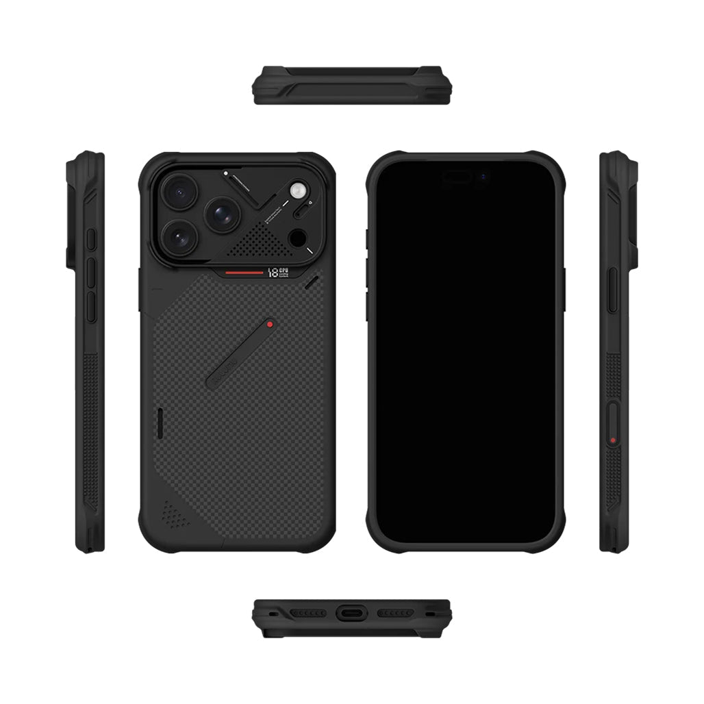 A Photo Of Aulumu A18 Armor Shockproof Aramid Fiber MagSafe Case for iPhone 18 Pro Max
