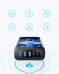Anker Charger (112W, 6 Ports) | A2154