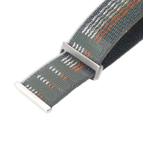 Amazfit Nylon Strap 22mm Sunset Gray - Lightweight & Breathable Watch Band for 140-210mm Wrists hook and loop fastening, along with a durable stainless steel buckle.