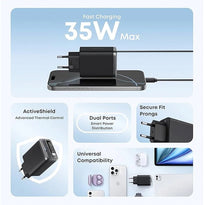Anker Nano Charger 35W with Built-In Retractable USB-C Cable