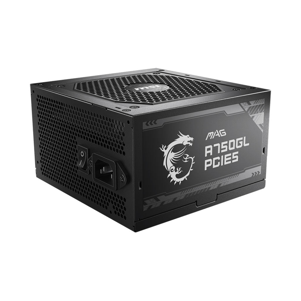 A Photo Of MSI MAG A750GL – 750W PCIe 5.0 Power Supply with 80 PLUS Gold Certification and Full Modular Design