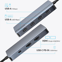 Anker USB-C Hub 7-in-1 Dual Display Adapter - A8374AA1