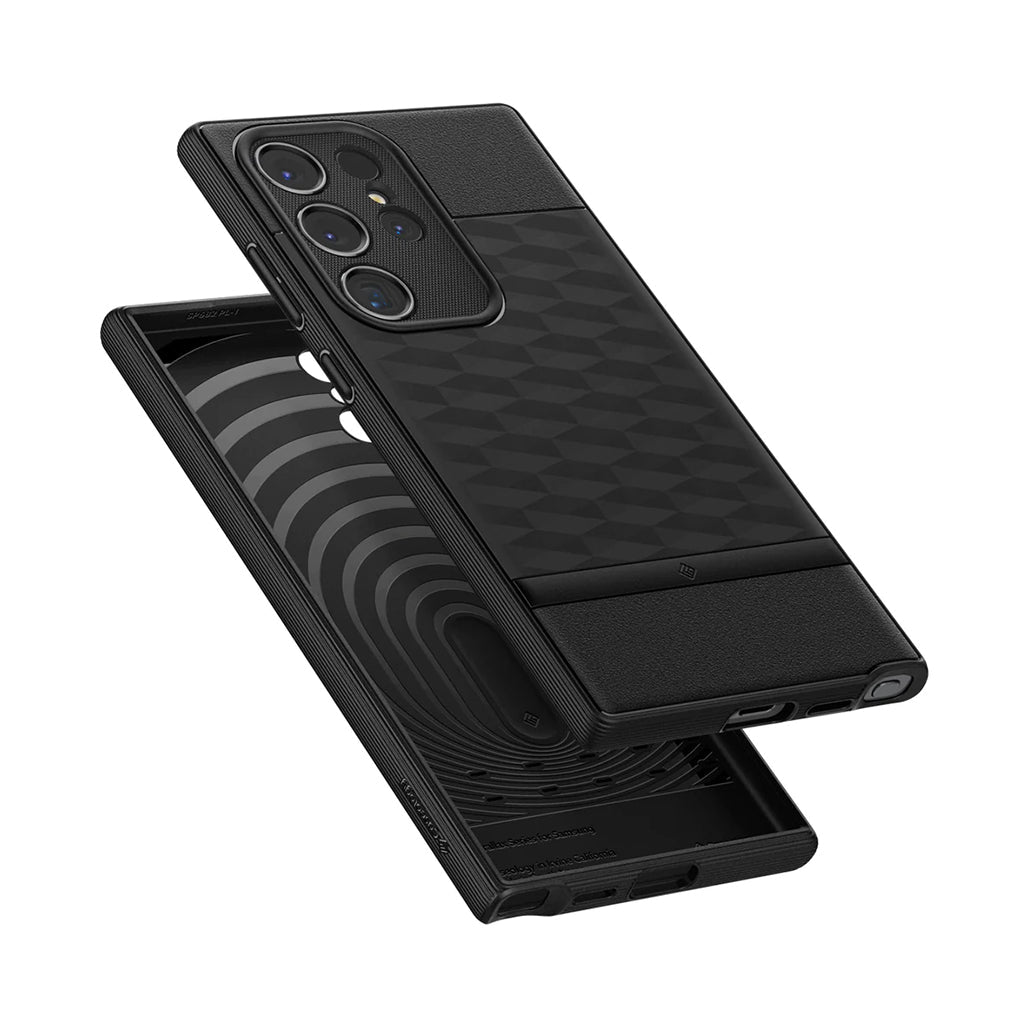 A Photo Of Caseology Parallax - Samsung S24 Ultra Cover Case - Matte Black