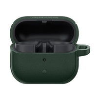 Caseology Vault Case for Samsung Galaxy Buds 3 / 3 Pro - Midnight Green with Secure Grip and Carabiner