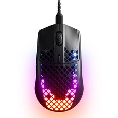 A Photo Of SteelSeries Aerox 3 Onyx - Wired Ultra Lightweight Gaming Mouse with AquaBarrier and TrueMove Core Sensor