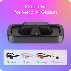 A Photo Of AI Glasses Charging Station for Meta Ray-Ban & Oakley Meta HSTN